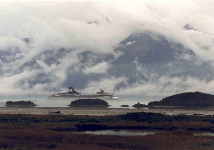 Cruise ship near Valdez