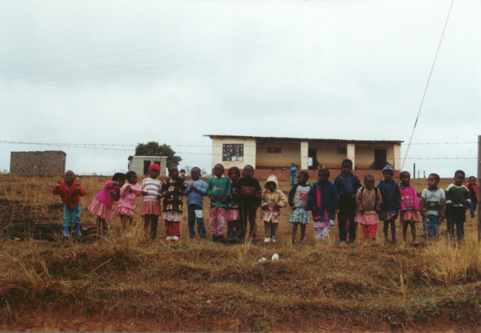 Children at school nearby Mlilwane Wildlife Sanctuary, Swaziland